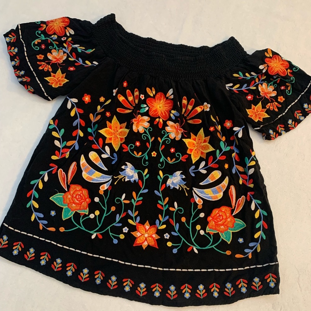 Savanna Jane Embroidered Off The Shoulder Top